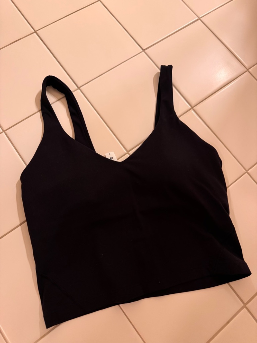 lululemon athletica Black V-Neck Brami Crop